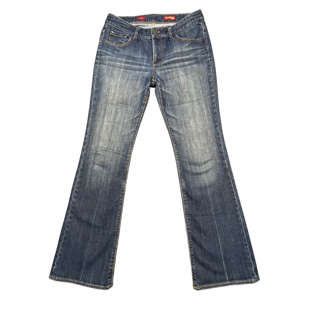 Vintage Y2K Express Blue Mia Boot Leg Denim Jeans Women 8L